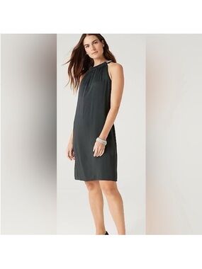 J. Jill  Sleeveless Embellished Halter Shift Dress